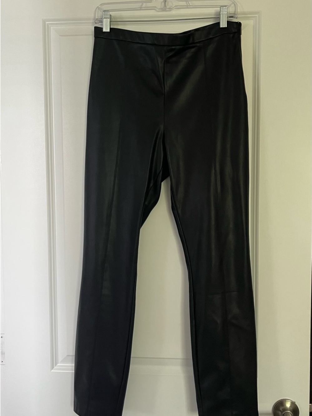Zara Black Faux Leather Pants